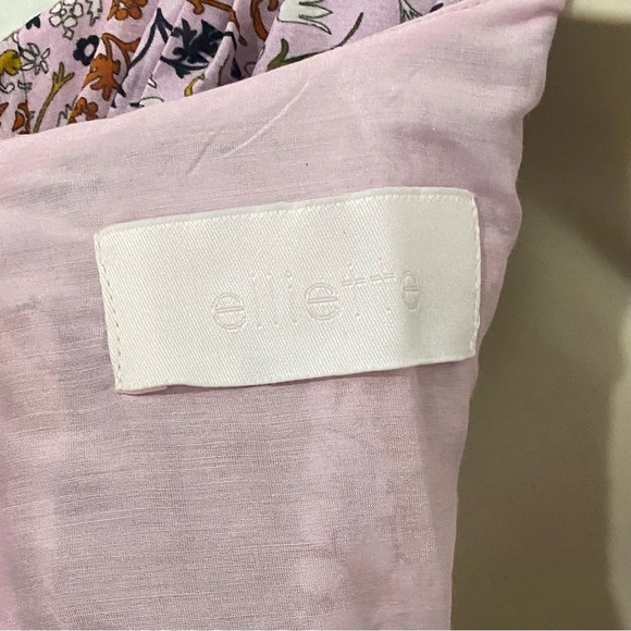 Elliette Tate Silk Cotton Mini Dress New Ditsy Floral Feminine Romantic Party - Picture 14 of 17